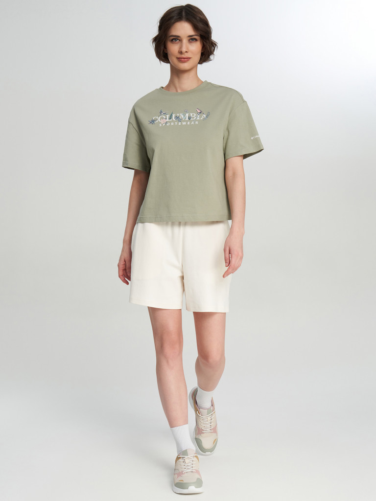 Футболка женская Columbia Rolling Bend Graphic Relaxed Crop SS