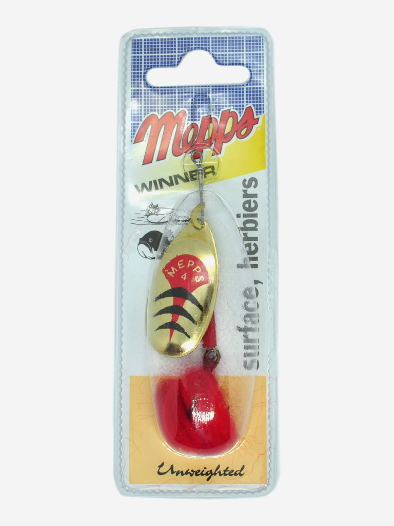 Блесна Mepps WINNER OR HTP №4 блистер