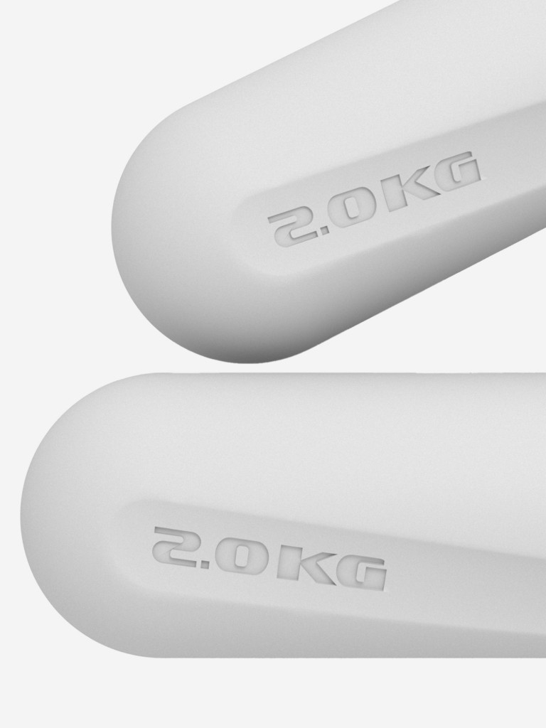 Гантели серые, 2 кг, 2 шт, MELA