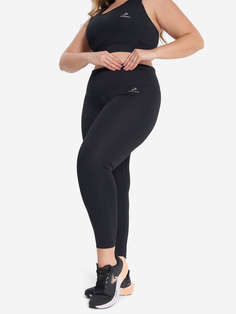 фото Легинсы женские demix activemove, plus size, черный