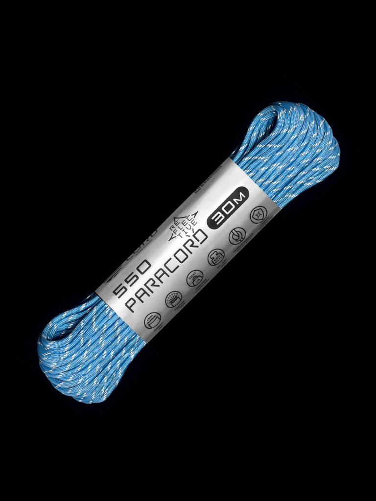 Паракорд 550 CORD nylon 30м RUS световозвращающий (carolina blue)