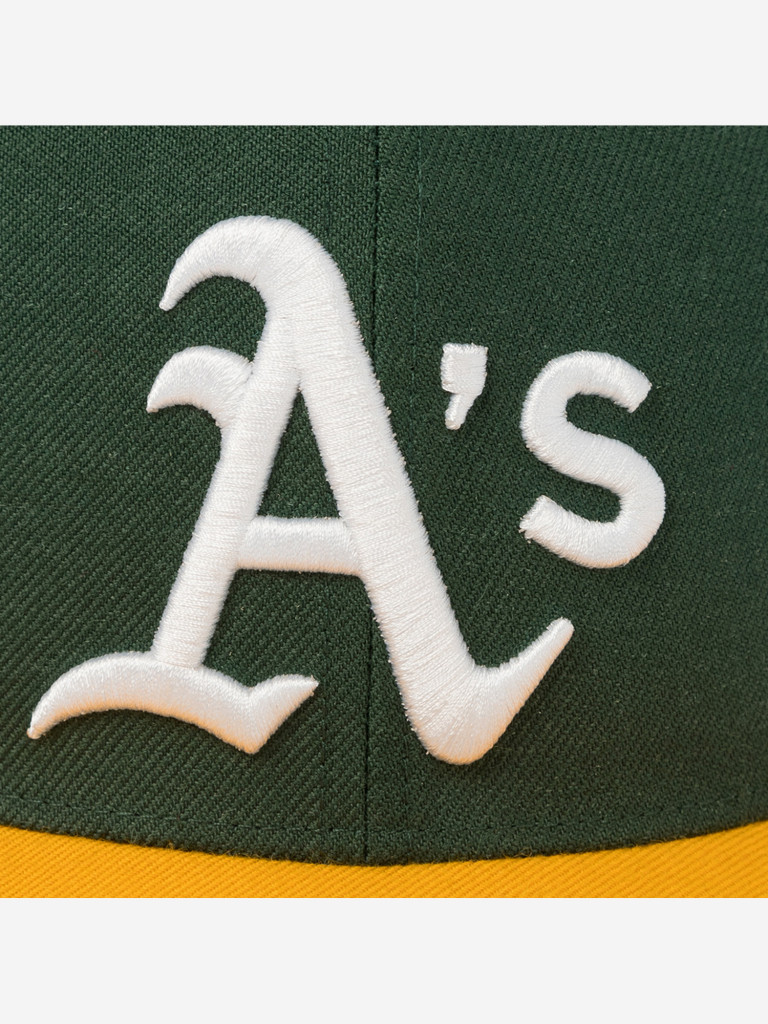 Бейсболка с прямым козырьком 47 BRAND B-SRSTT18WBP-DGC Oakland Athletics MLB (зеленый)