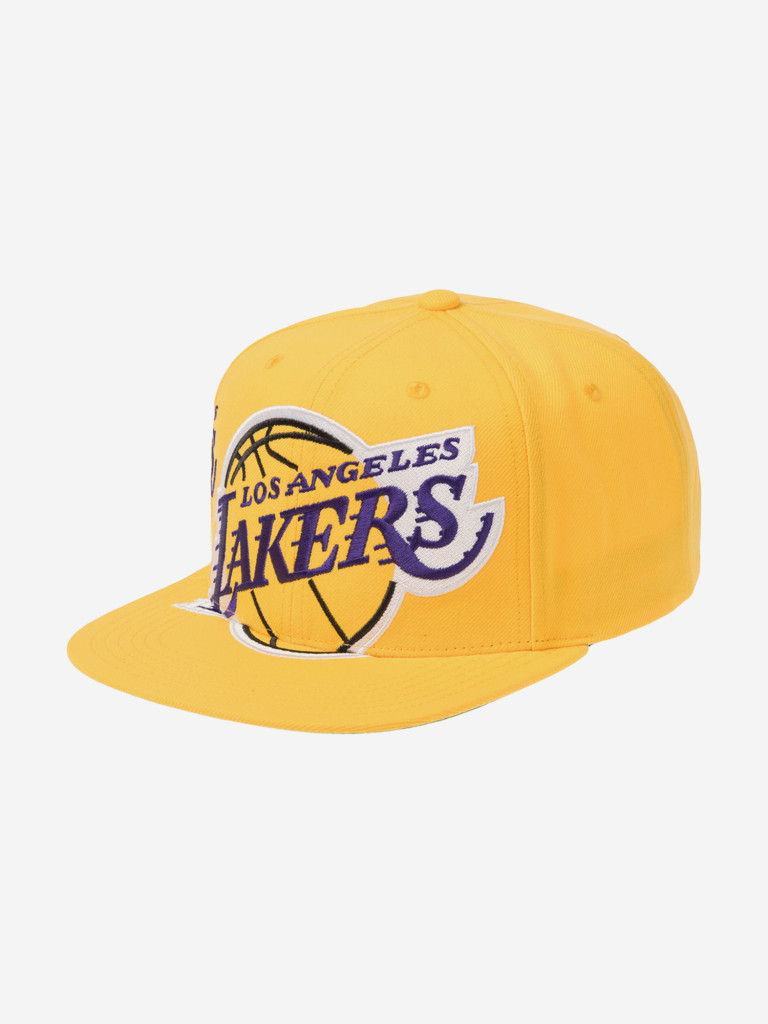Бейсболка с прямым козырьком MITCHELL NESS HS10521-LALYELL Los Angeles Lakers NBA