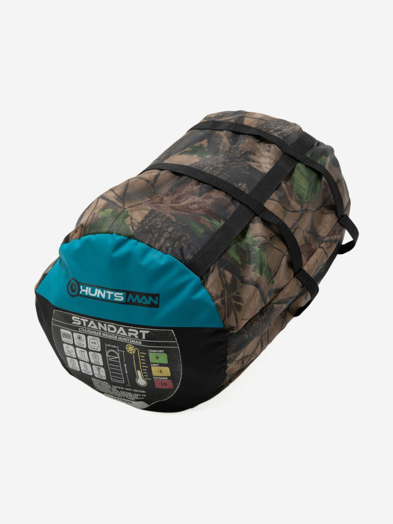 Спальный мешок Huntsman Standart зимний утепленный с подголовником одноместный (до 0) для охоты и рыбалки
