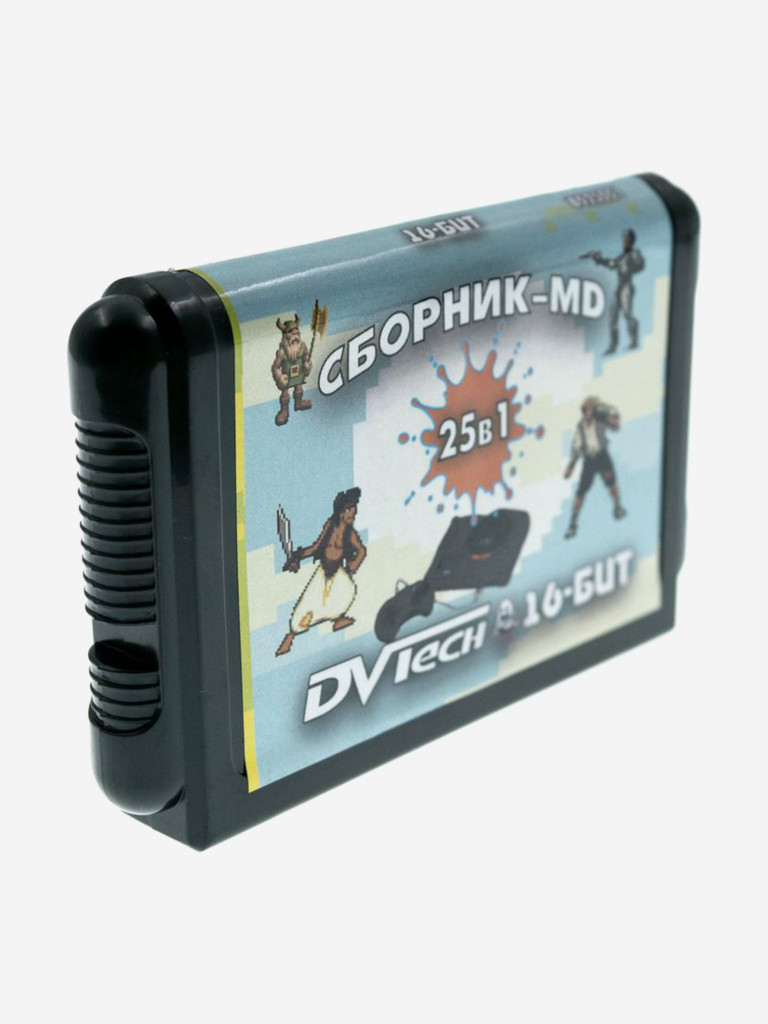 Картридж игровой DVTech 25 в 1 (на русском) 16bit