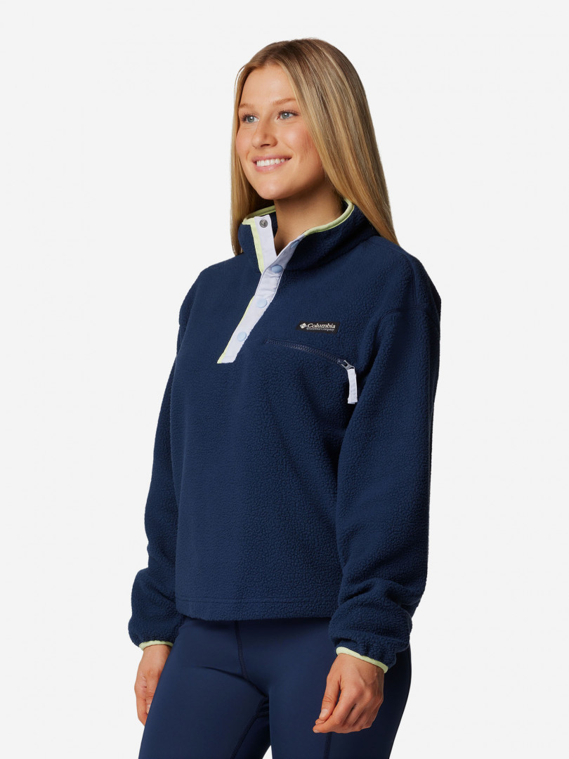 Джемпер флисовый женский Columbia Helvetia II Cropped Half Snap Fleece 30965290299 Синий, размер 48,46,50, фото 4