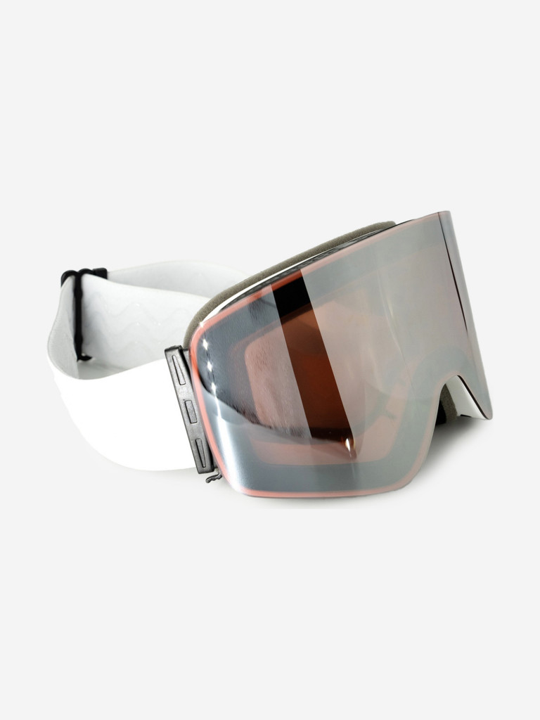 Маска горнолыжная для сноуборда лыж снегоходов EasyRider WHITE/SILVER
