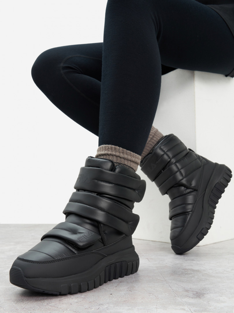 Сапоги утепленные женские FILA Cephea Velcro, Черный