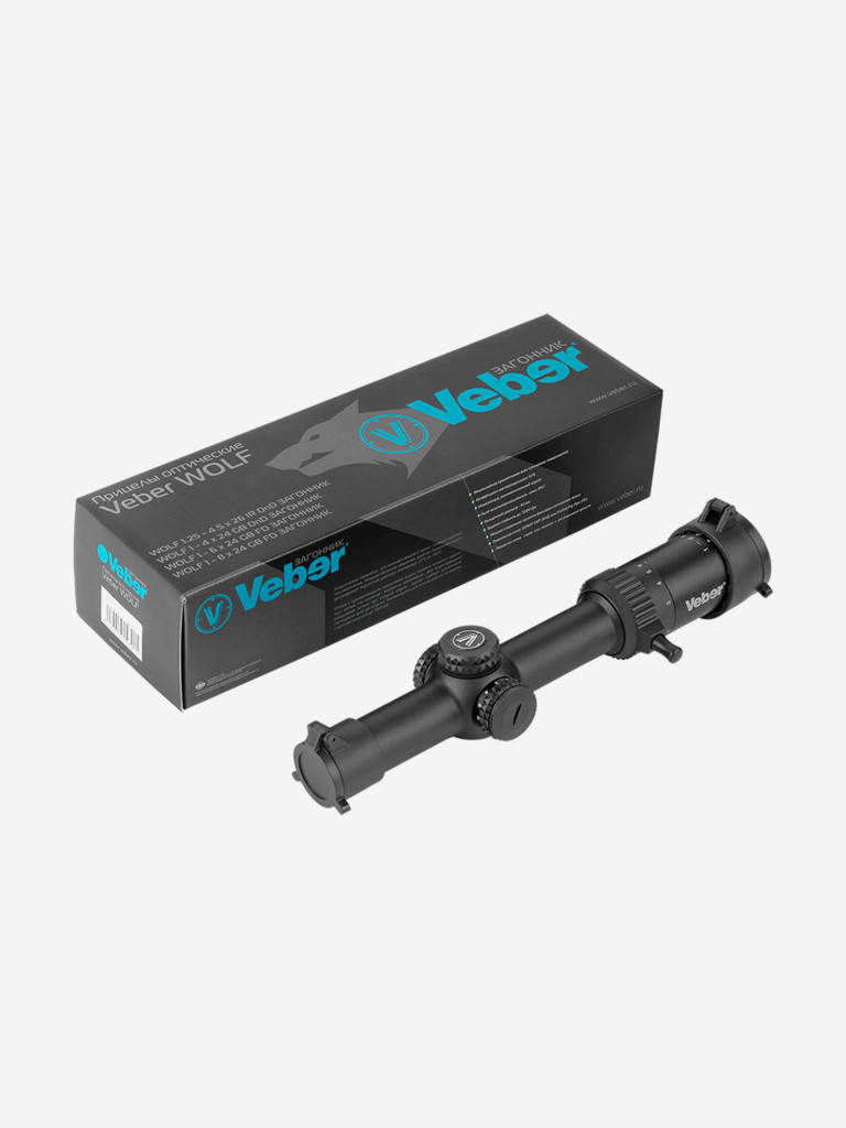 Прицел оптический Veber Wolf 1-6x24 GB FD Загонник