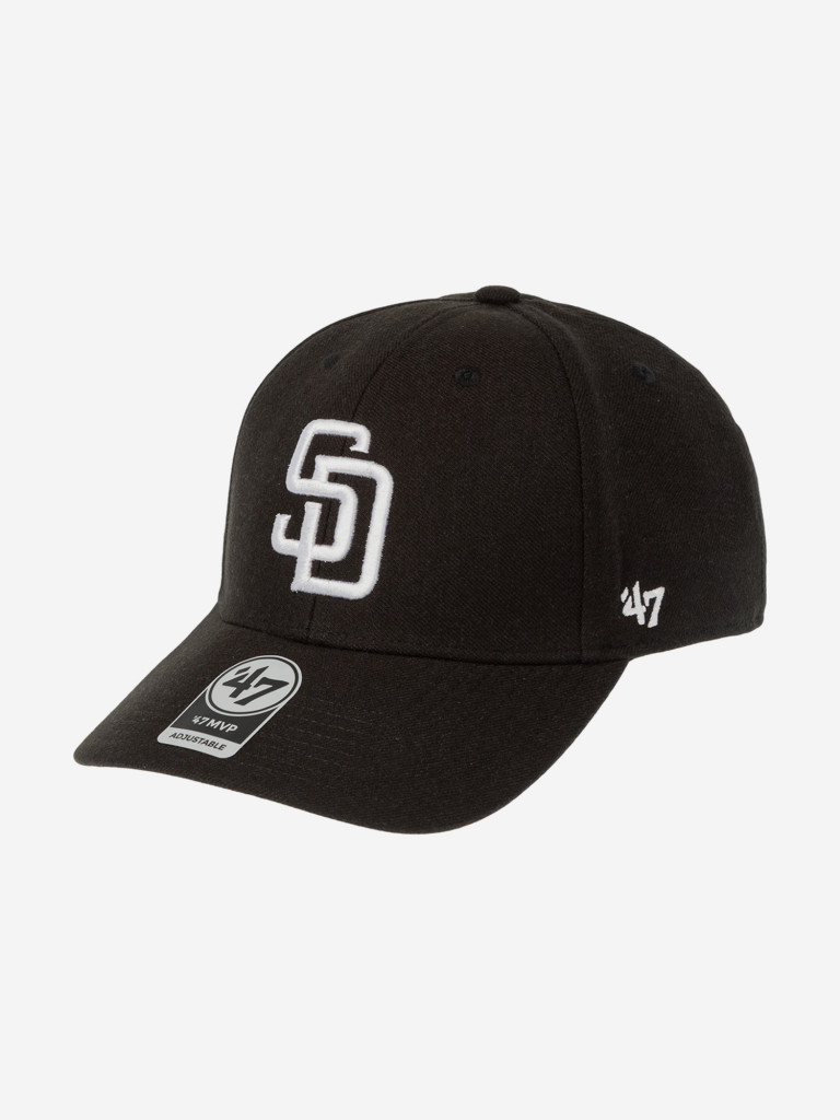 Бейсболка 47 BRAND B-MVP21WBV-BK San Diego Padres MLB (черный)
