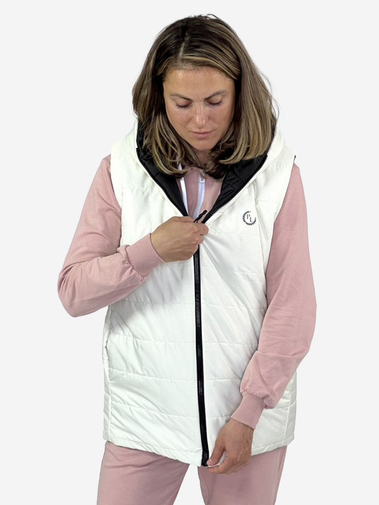 Жилетка женская утепленная двусторонняя с капюшоном Pater'c Legion