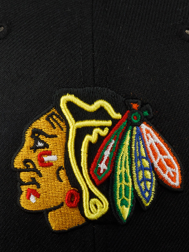 Бейсболка 47 BRAND H-TSHFT04WBL-BK Chicago Blackhawks NHL (черный)
