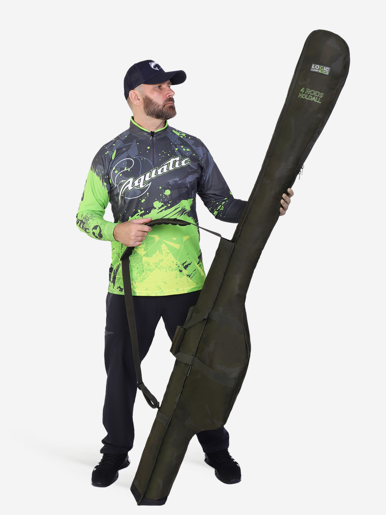 Чехол для 4 карповых удилищ 3,96м с катушками LOGIC CARP 4ROD HOLDALL 13ft LC-RH04