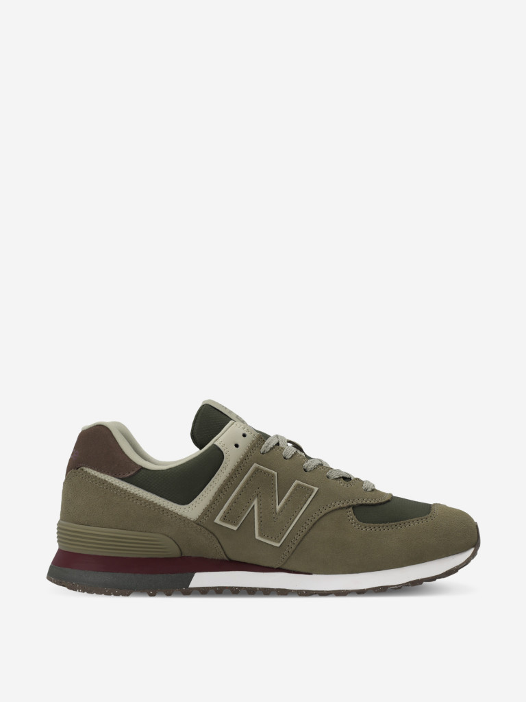 Кроссовки New Balance 574 хаки цвет — купить за 12599 руб. со скидкой 30 %,  отзывы в интернет-магазине Спортмастер