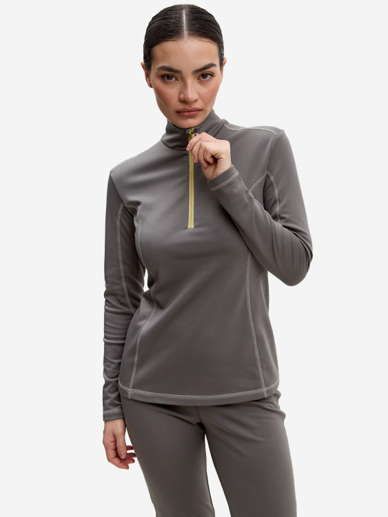 Термолонгслив женский Chalka влагоотводящий с молнией