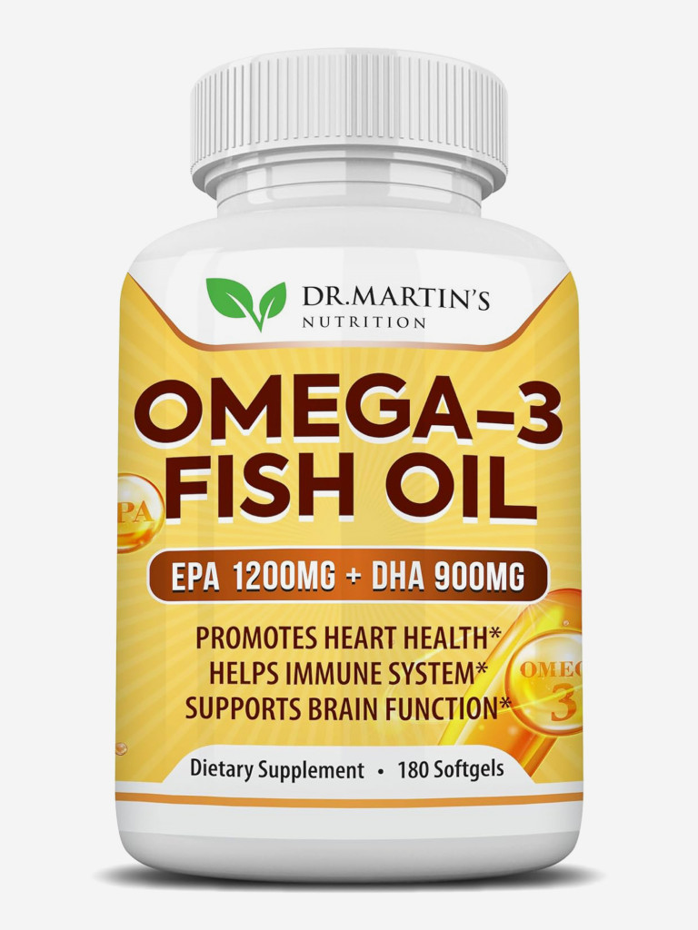 Омега-3, DR.MARTIN'S, 1200 mg EPA | 900 mg DHA, 180 капсул