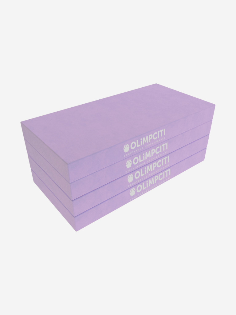 Мат спортивный складной OLIMPCITI, 1000х500х100 мм, 4 сложения, винилискожа