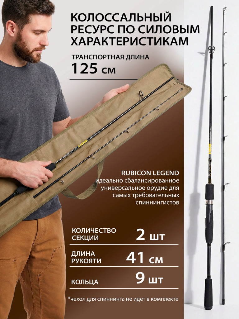 Спиннинг Rubicon Legend 15-40 г 2,40 м быстрый (Fast)