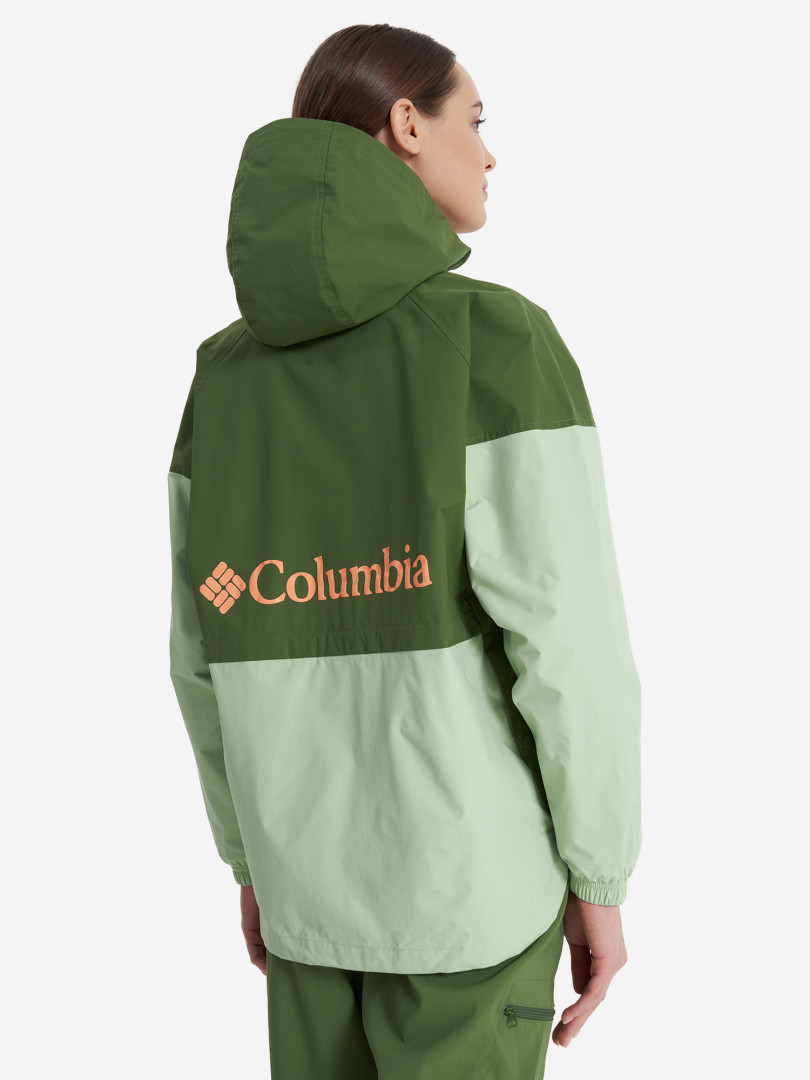 фото Ветровка женская columbia columbia park ii jacket, зеленый