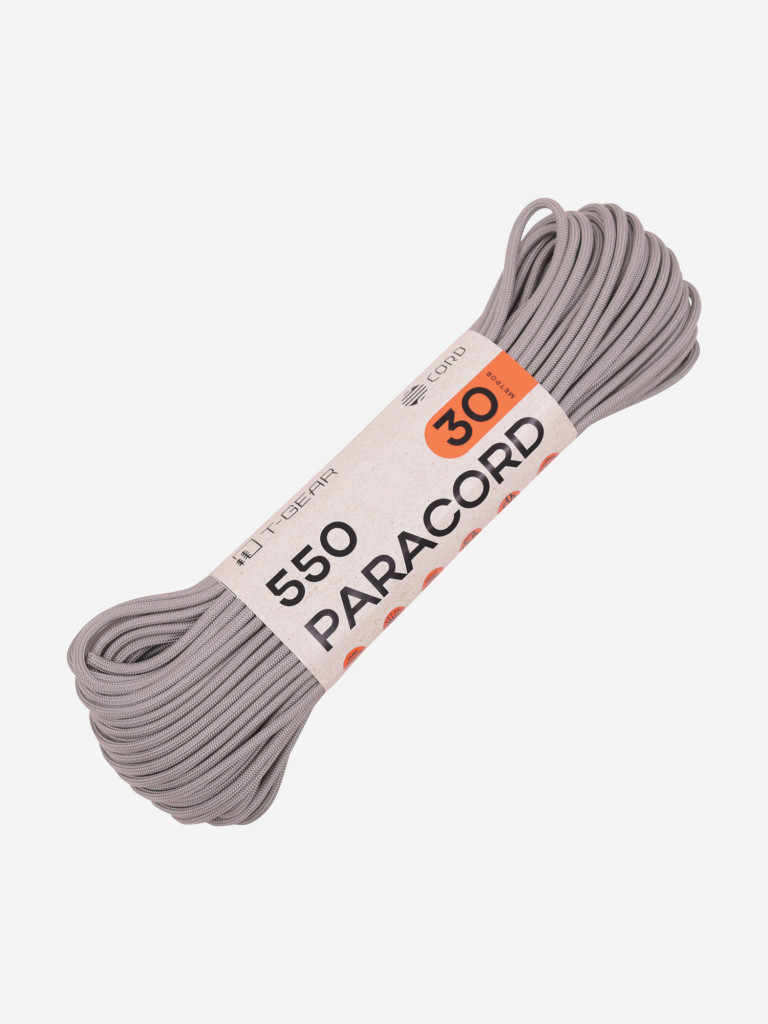 Паракорд 550 T-Gear x CORD nylon 30м (Grey)