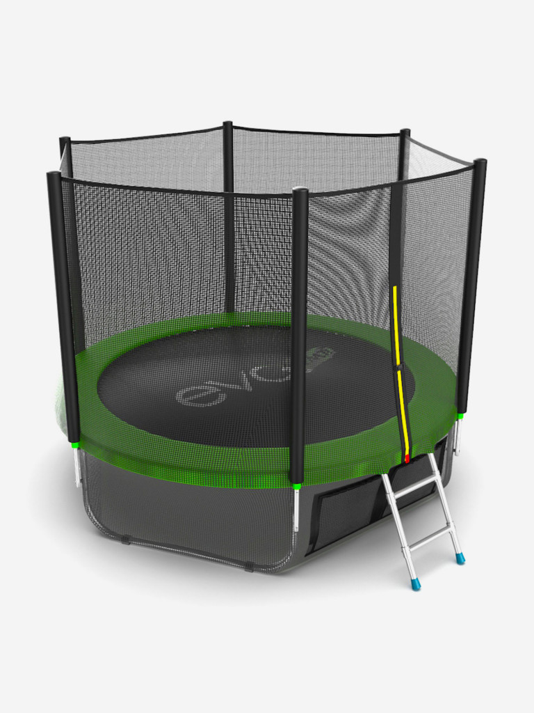 Батут каркасный EVO JUMP External 8ft + нижняя защитная сеть, диаметр 244 см