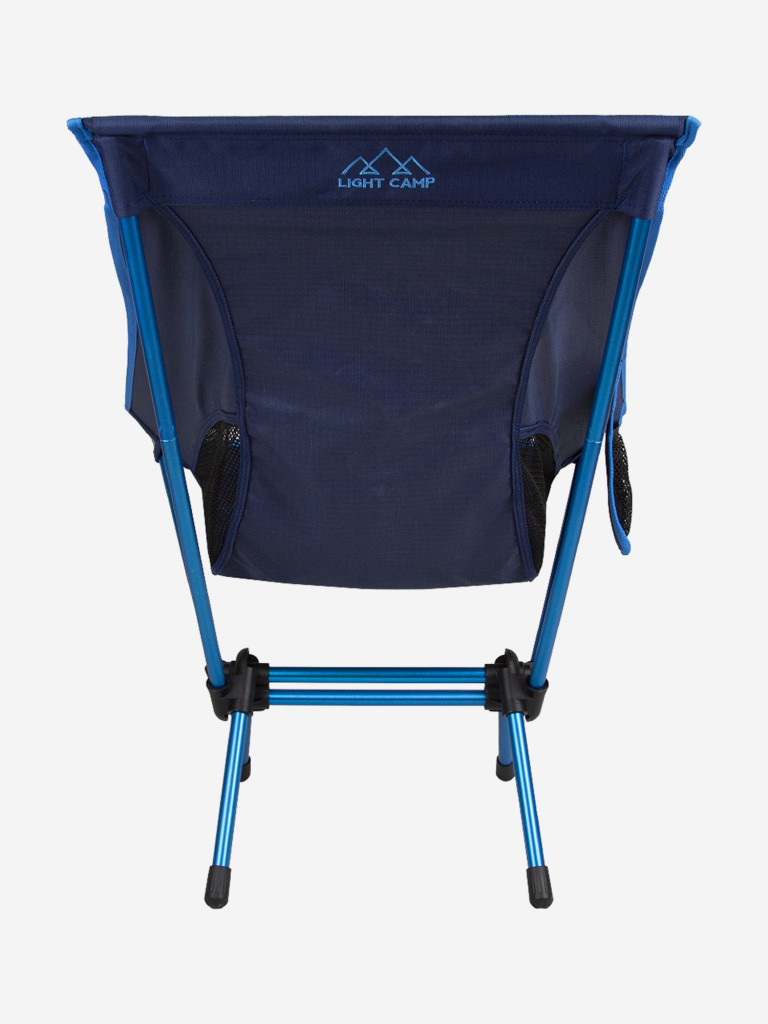 Кресло туристическое складное до 120 кг, для походов, пикника, охоты, рыбалки, алюминиевый каркас LIGHT CAMP M синий