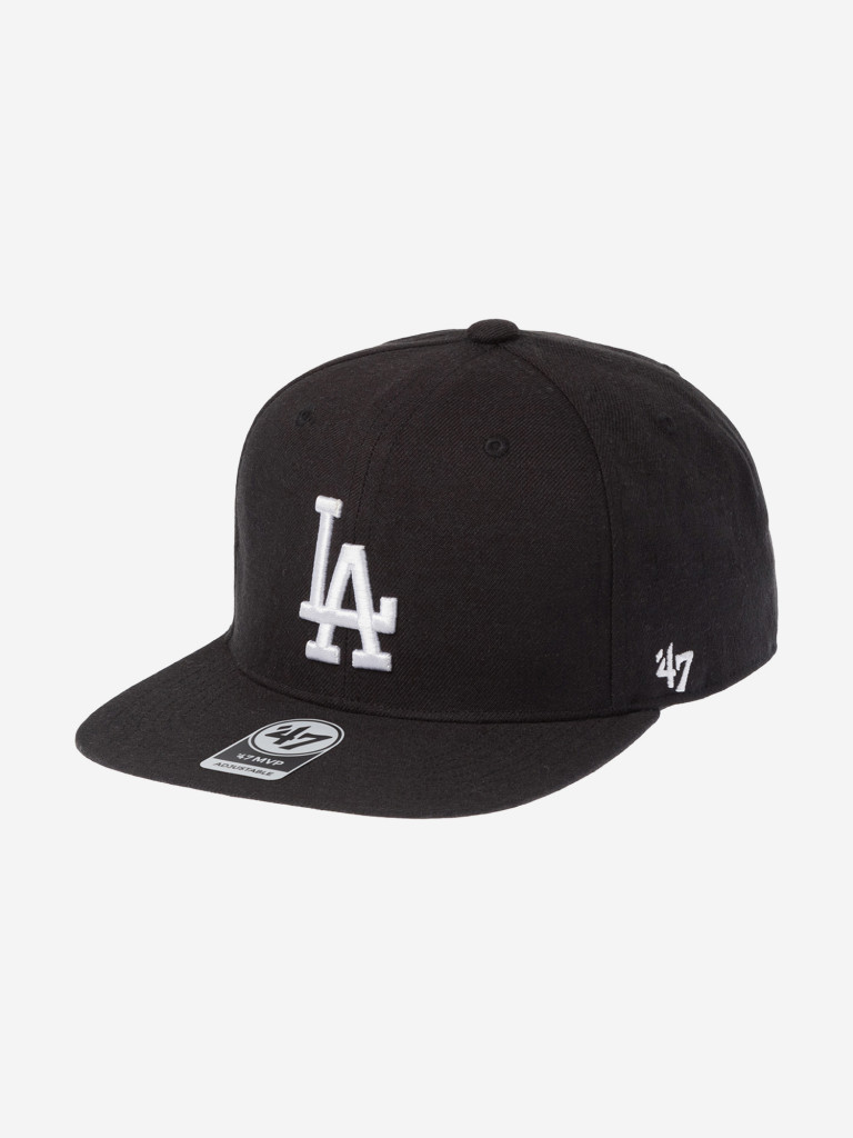 Бейсболка с прямым козырьком 47 BRAND B-NSHOT12WBP-BKWH Los Angeles Dodgers MLB