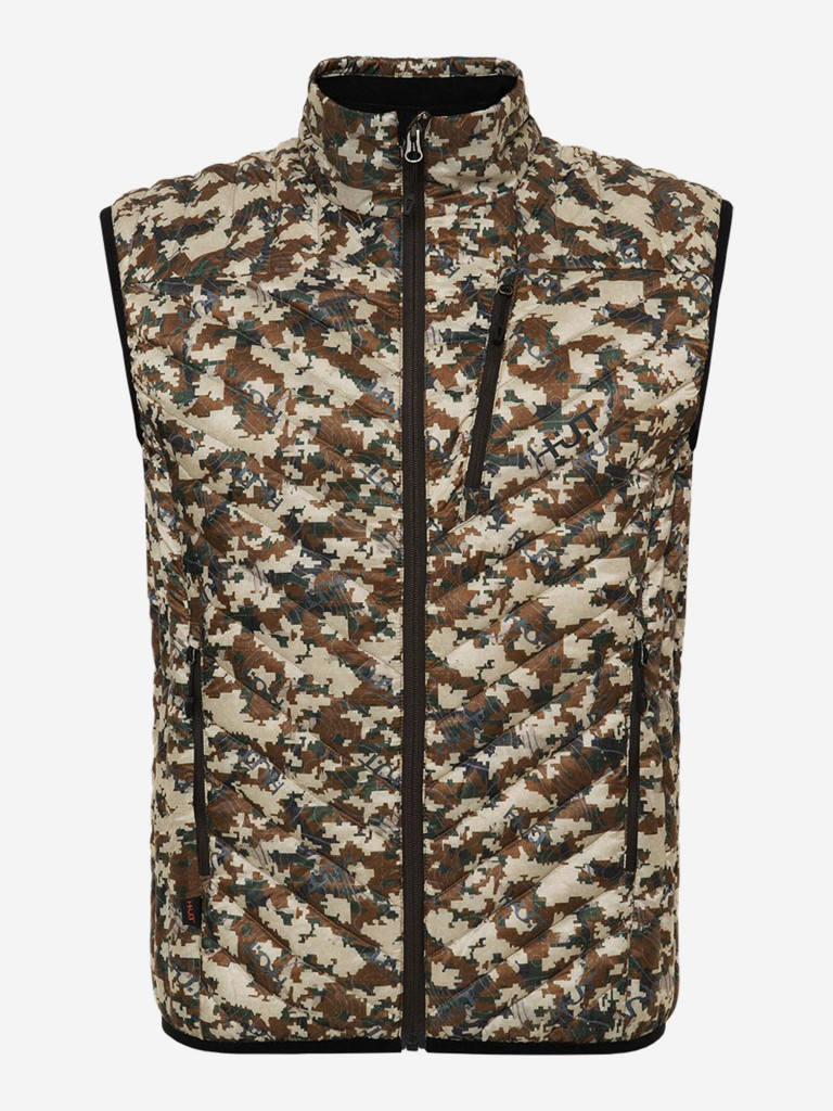 Жилет HUT TAIGA мужской утепленный для охоты, камуфляж