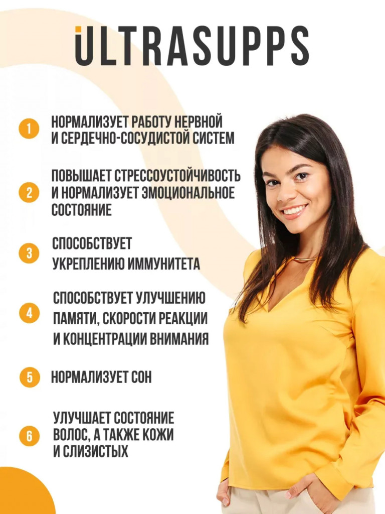 Комплекс витаминов группы B UltraSupps, 60 капсул