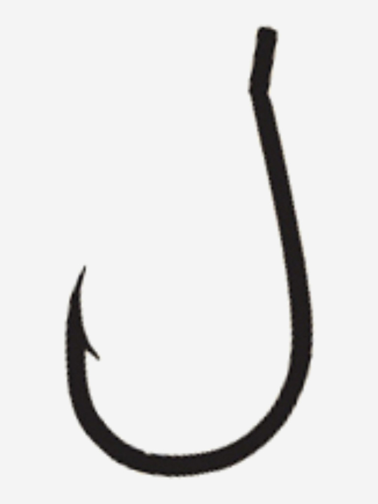 Крючок одинарный Decoy KR-30 RINGED MULTI #1 (в упаковке 7 штук)