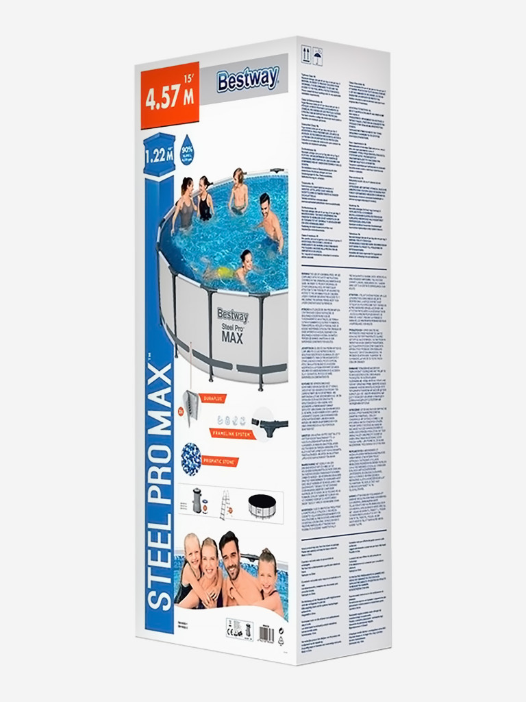 Бассейн Bestway 56438 Steel каркасный Pro Max457х122 см, объем 16015 л
