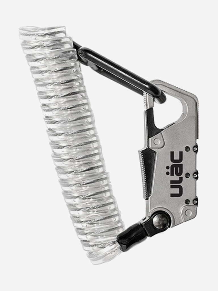 Велосипедный замок Ulac Valkyrie Carabiner Cable Lock Silver