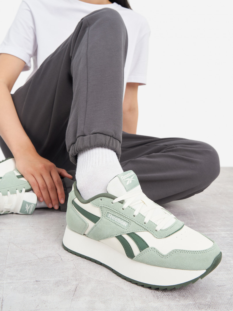 Кроссовки женские Reebok Glide Ripple Double Зеленый 10999₽