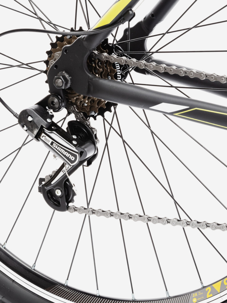 Велосипед CAPRIOLO MTB LEVEL 9.0 (3 X 6), рама алюминий 19'', колёса 29'' (чёрный - жёлтый - зелёный)