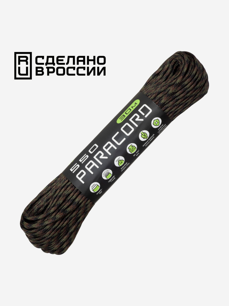 Паракорд 550 CORD nylon 30м RUS (woodland)