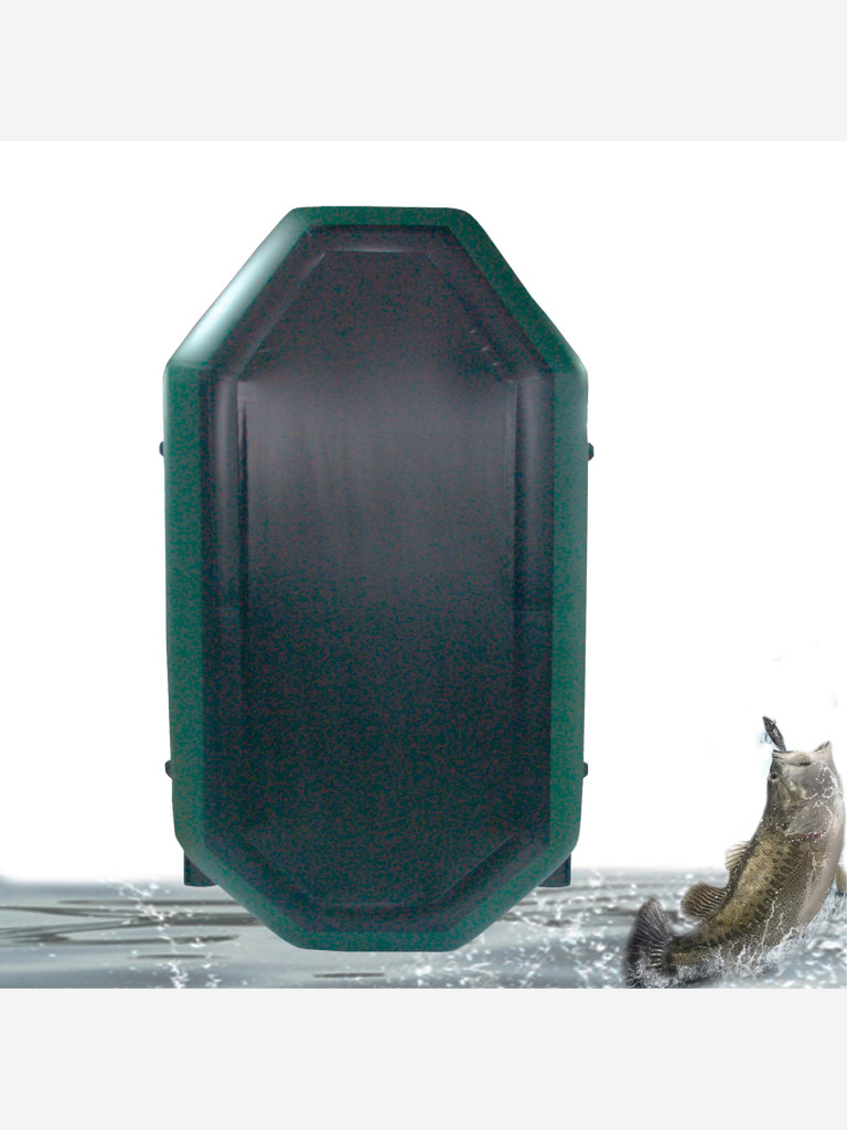 Лодка ПВХ Ridboat-260Т, зеленая,2-местная, диаметр борта 340мм, для рыбалки, для охоты и путешествий