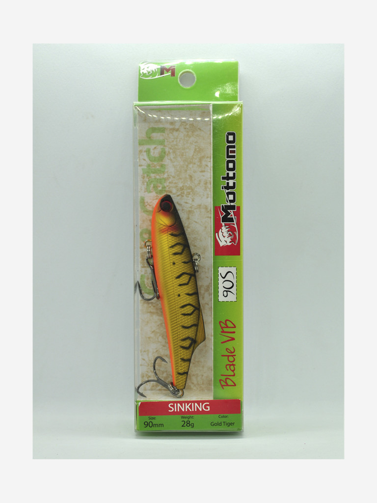 Воблер Mottomo Blade VIB 90S 28g Gold Tiger