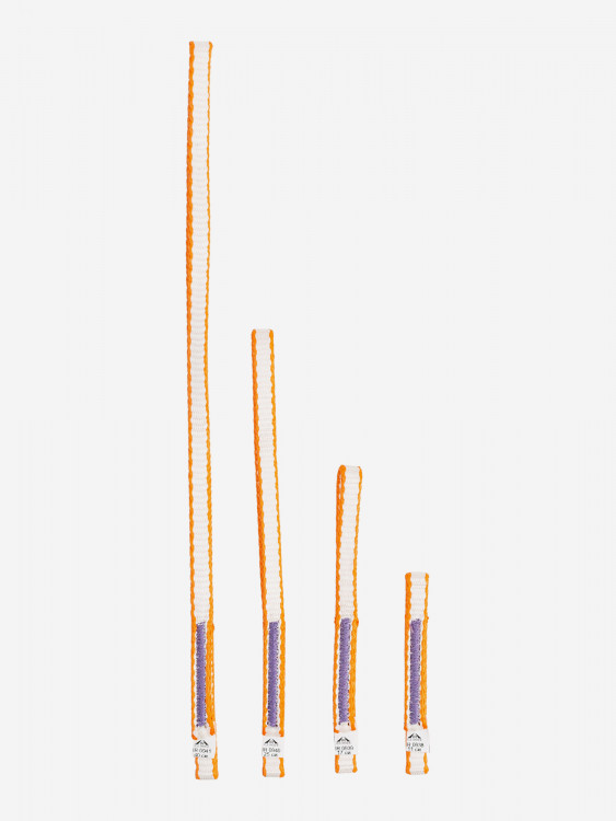 Оттяжка 40 см, оранжево-белая, дайнема, шир. 10 мм. Вертикаль