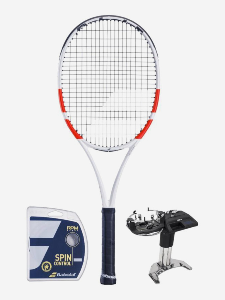 Ракетка для большого тенниса Babolat PURE STRIKE 98 18/20, серый/ярко красный, ручка 3