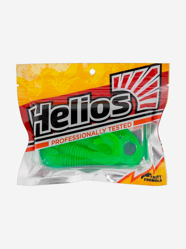 Мягкая приманка Helios Din, 3,11'' / 7,9 см, Electric green, 6 шт (HS-33-007)