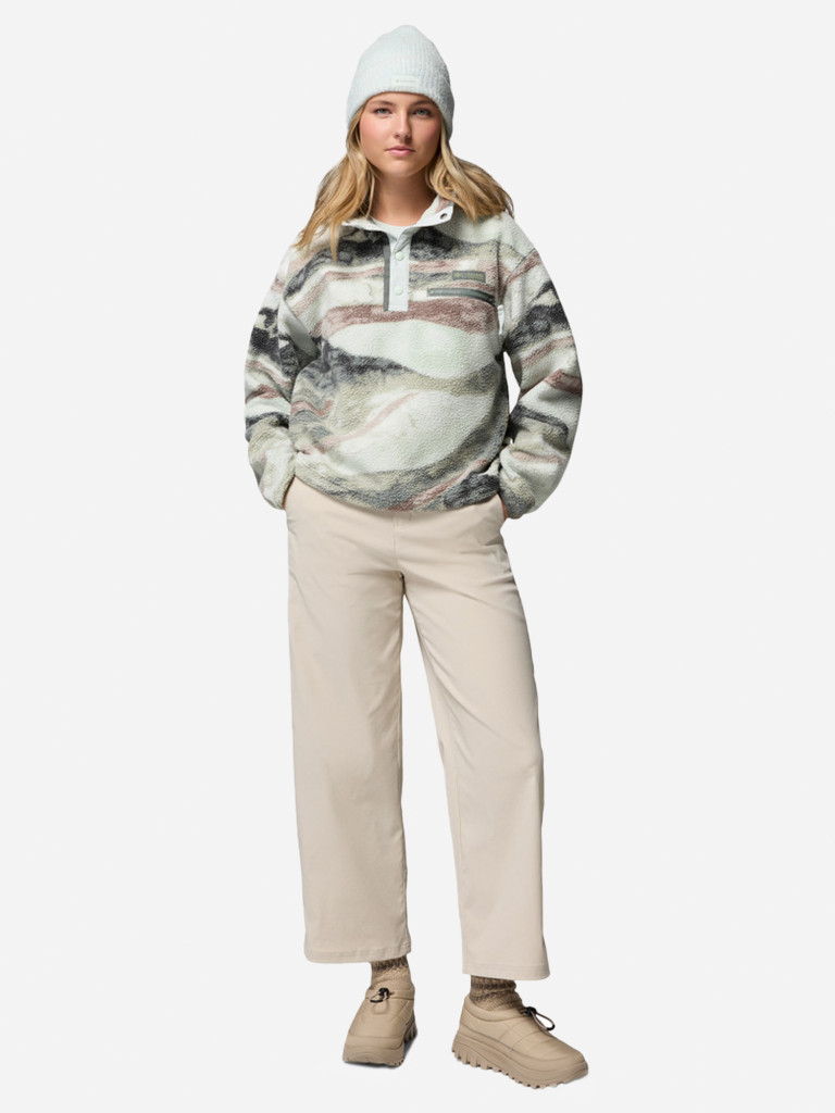 Джемпер флисовый женский Columbia Helvetia II Printed Cropped Half Snap