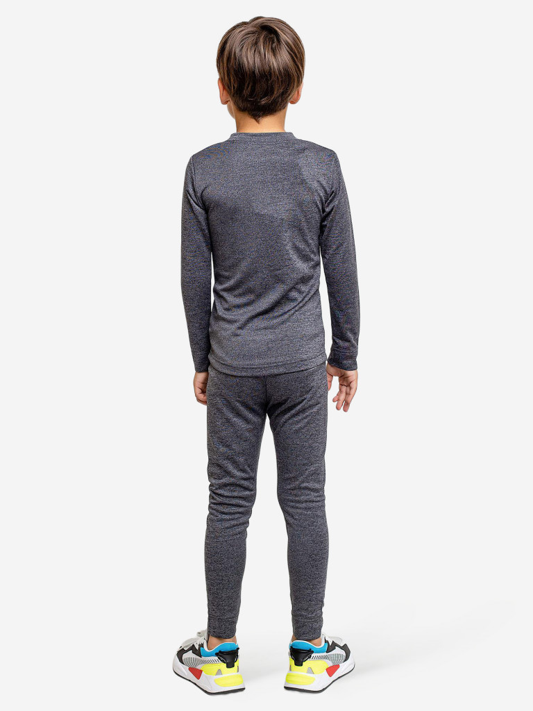 Термобелье двухслойное для мальчика batik черный меланж