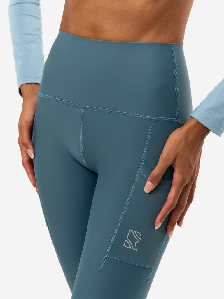Легинсы женские RAQUETA SPORT с карманами Bestie, Blue-grey