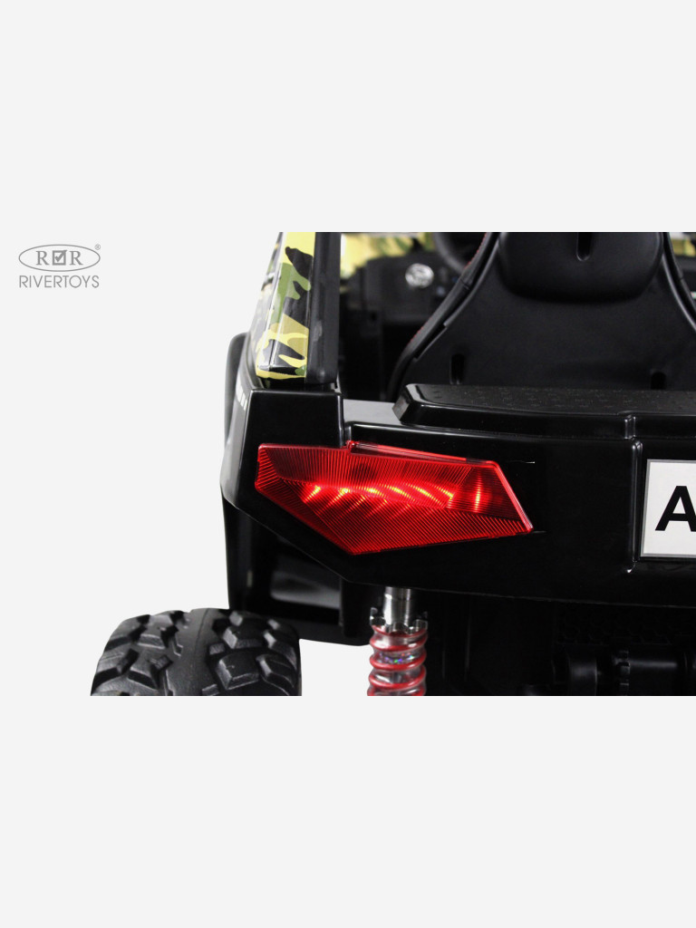 Детский электромобиль RIVERTOYS A505AA-LUX зеленый камуфляж