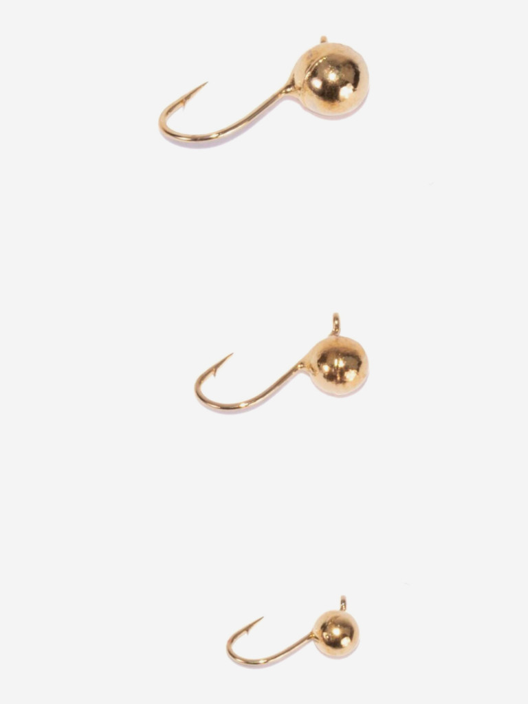 Мормышки вольфрамовые Lucky John 3шт набор 13 ШАР с петелькой MIX 030/040/050/G блистер