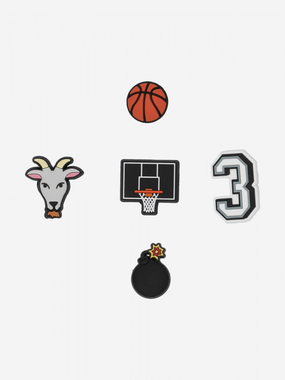 Украшение для обуви Crocs Basketball Star 5 Pack