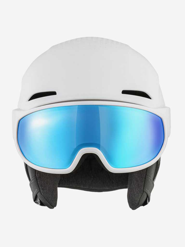 Горнолыжный шлем с визором Alpina Oro Qv Mips White Matt/Water Pink