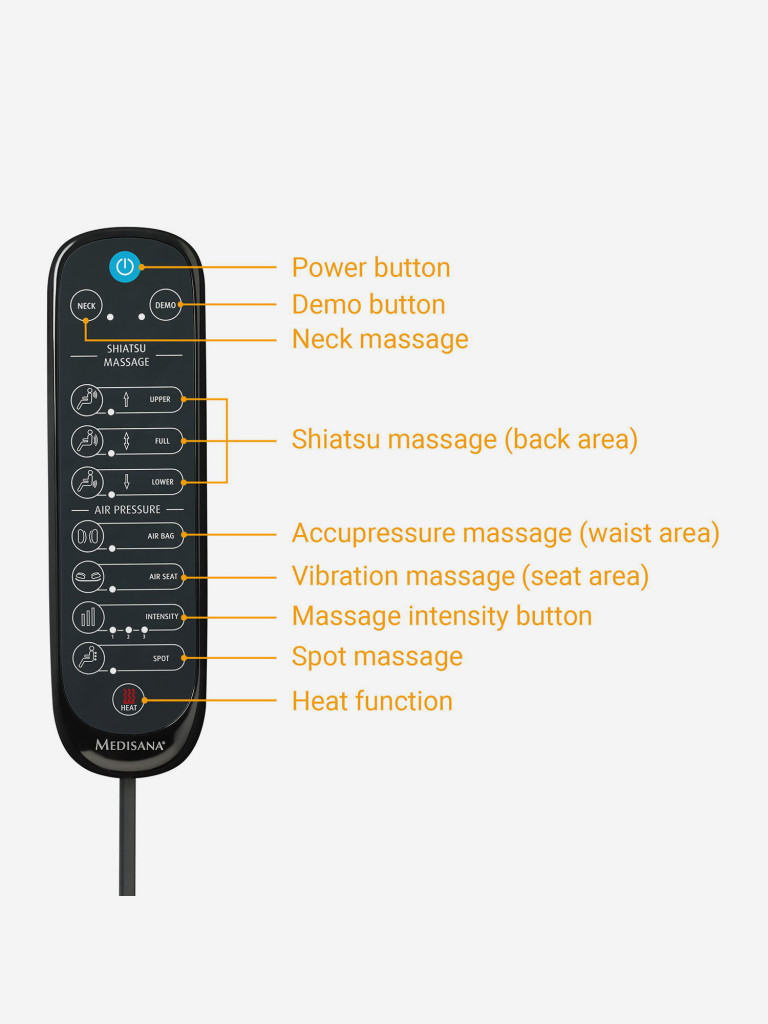 Массажная накидка шиатцу Medisana MCG 820 black