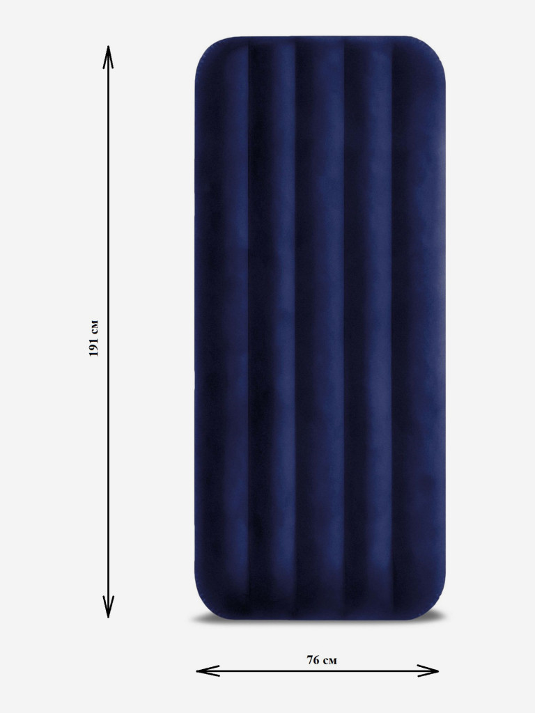 Кровать надувная Intex 64756 DURA-BEAM CLASSIC DOWNY, Jr. Twin, 76x191x25 см, флок