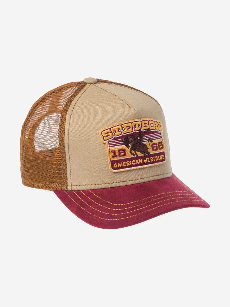 Бейсболка с сеточкой STETSON 7741104K TRUCKER CAP RODEO (бежевый)